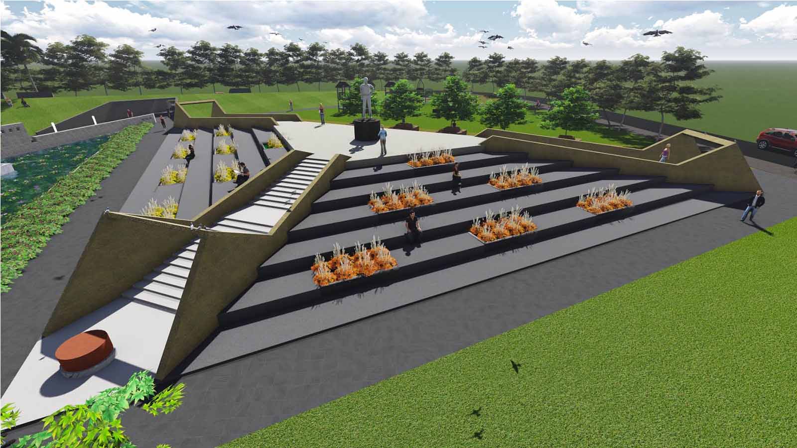 Memorial for Vikhe Patil, Pravara sugar mill, Pravaranagar